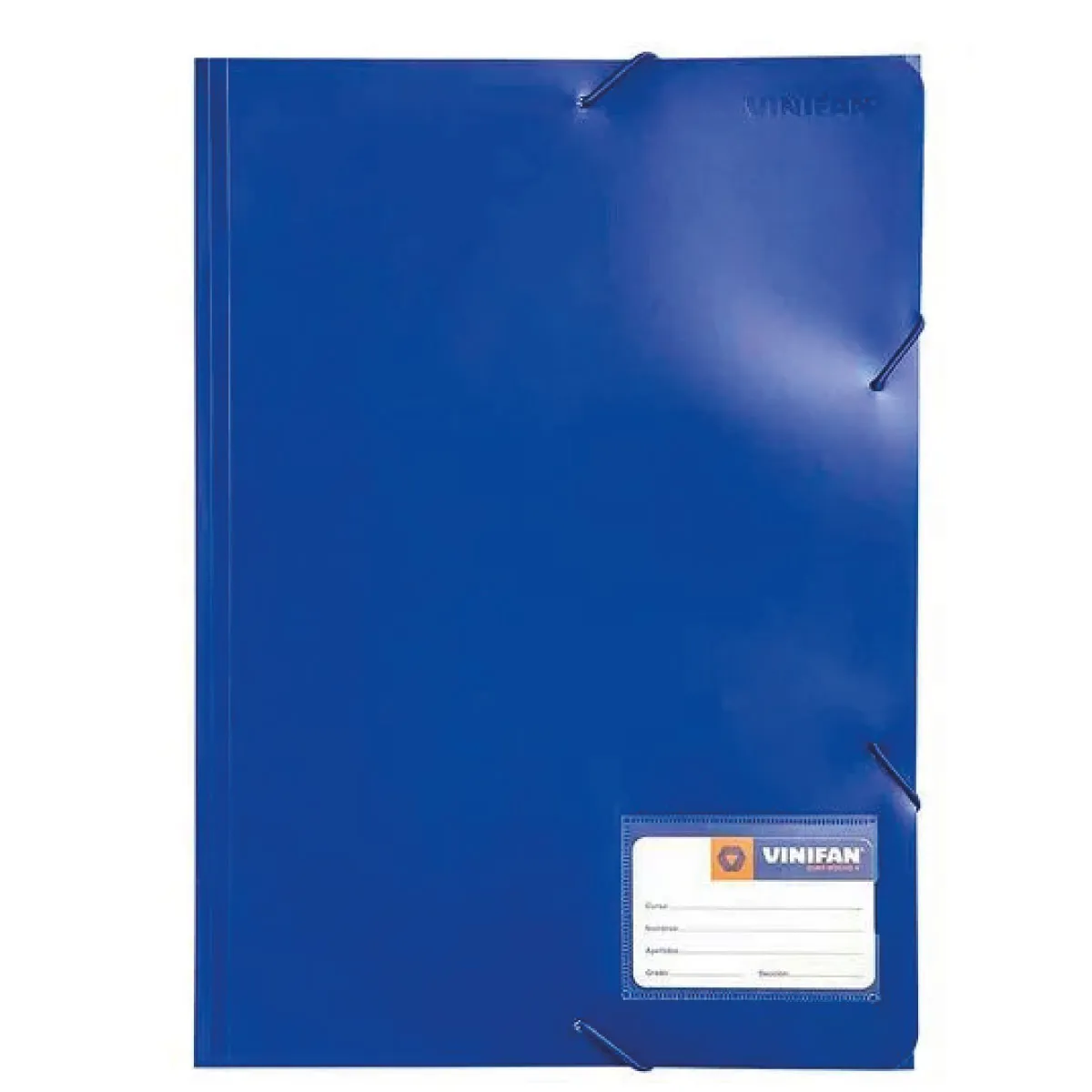 FOLDER CON LIGA COLOR AZUL -VINIFAN