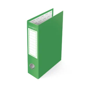 Archivador plastificado oficio l/ancho color verde para documentos