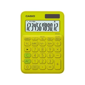CALCULADORA CASIO MS-20UC VERDE LIMON