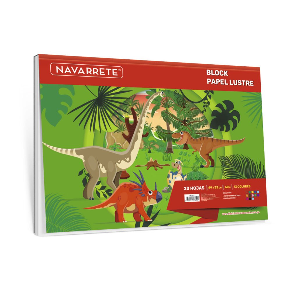 Block papel lustre 20 hojas