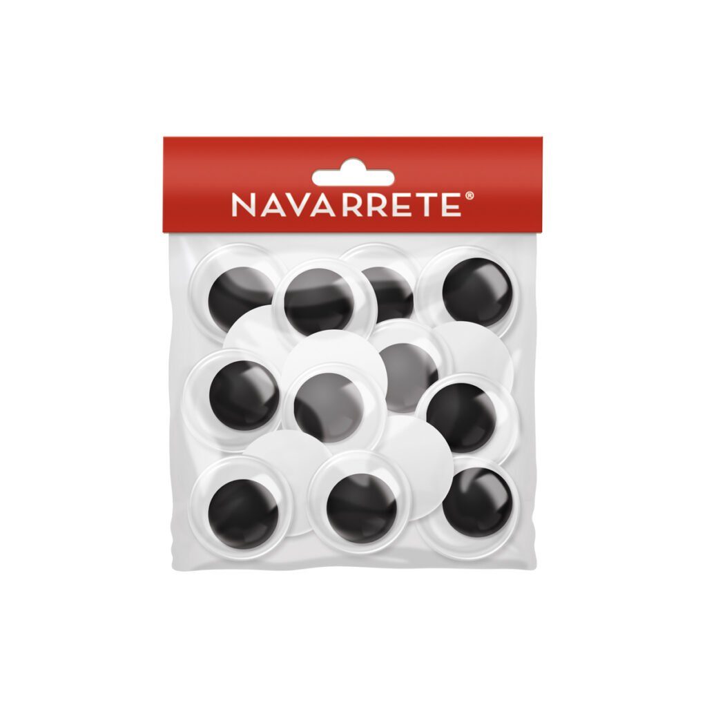 Ojitos movibles 25mm en blister de 15 unidades para manualidades