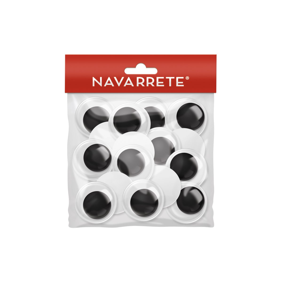 Ojitos movibles 25mm en blister de 15 unidades para manualidades