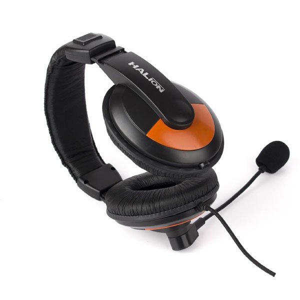 AURICULAR PARA PC HALION HA-305 NARANJA