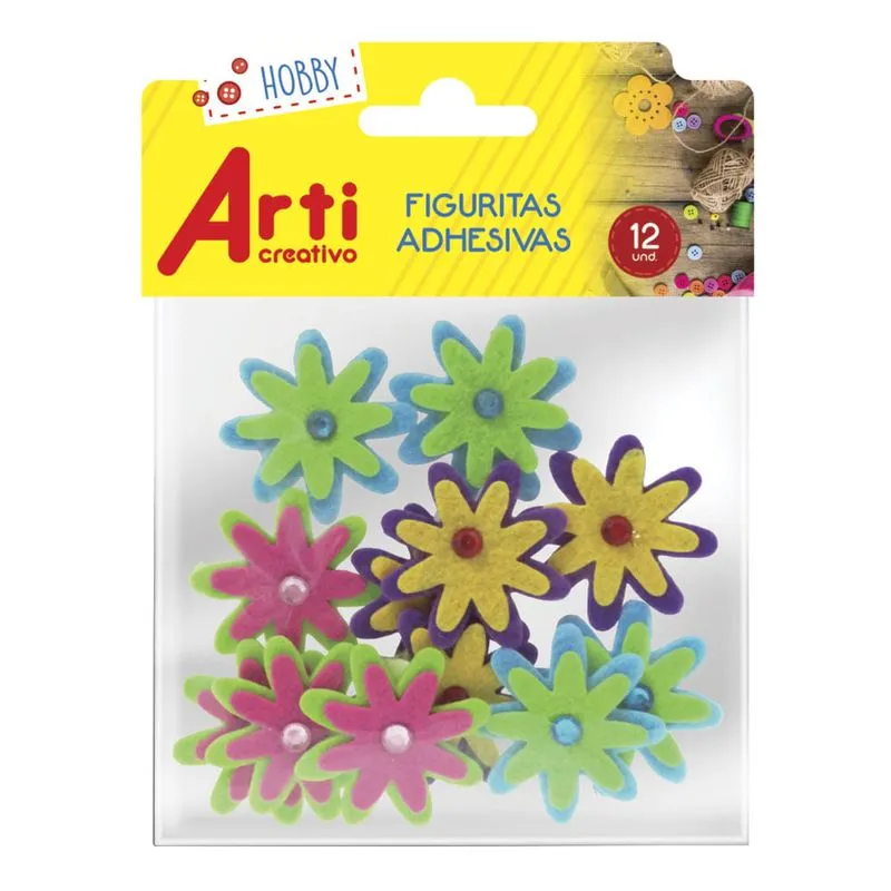 FIGURAS ADHESIVAS MINI FLORES