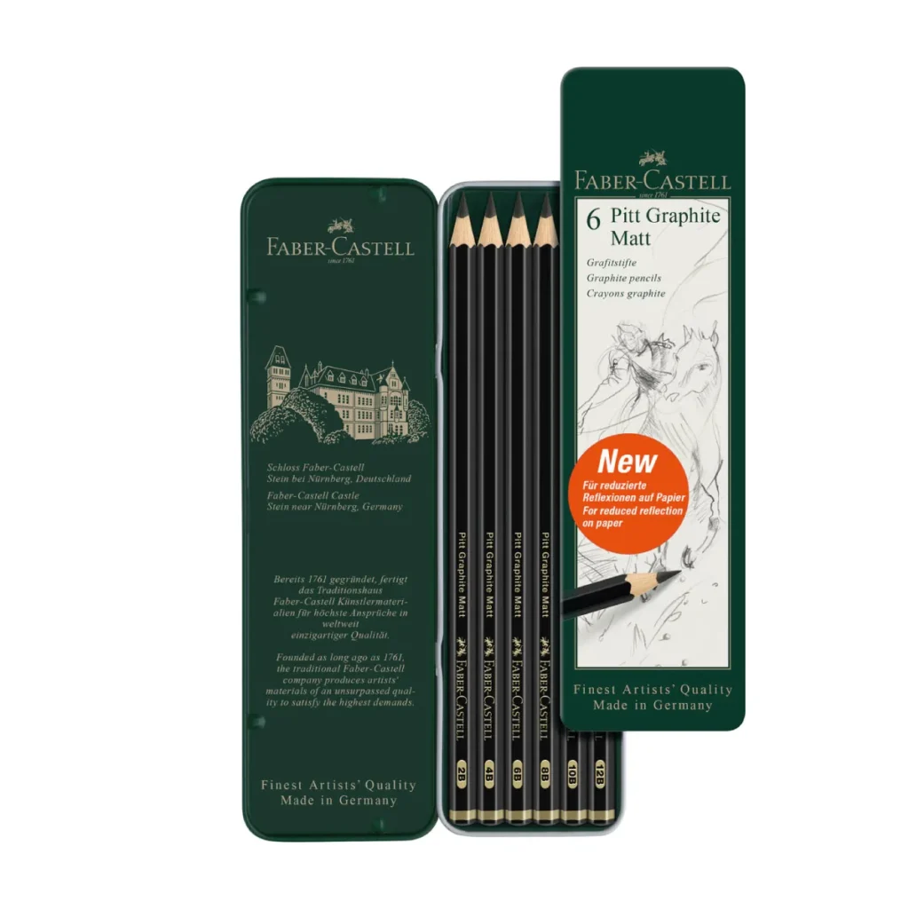 LÁPIZ GRAFIT PITT GRAPHITE MATT SET X6 - NAVARRETE