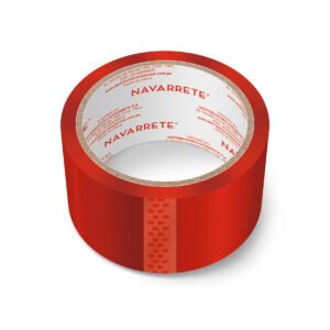 Cinta de embalaje roja 2x20m para paquetes y organización