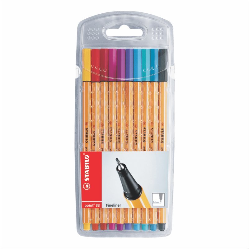 POINT 88 FINE PEN BASICOS ESTX10 PZAS 88/10