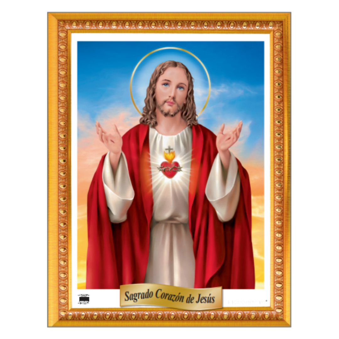 LÁMINA MURAL SAGRADO CORAZÓN DE JESÚS
