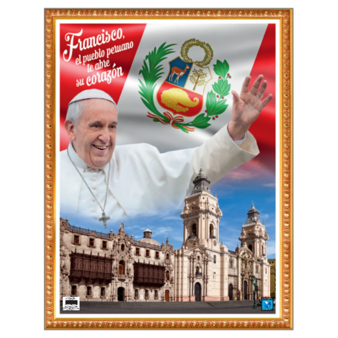 LAMINA MURAL PAPA FRANCISCO