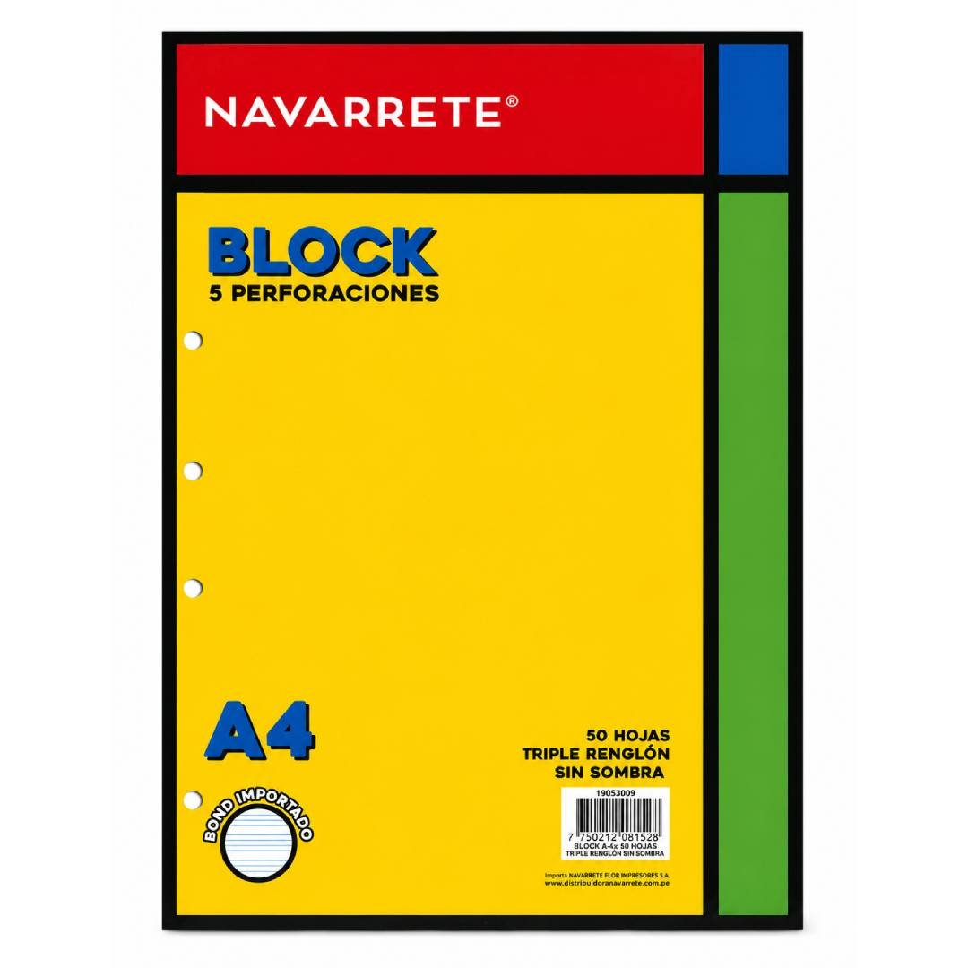 BLOCK T/RENGLON 5 PERFORACIONES 50HJS