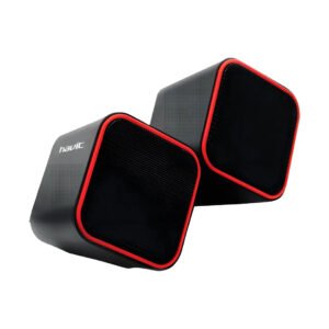 PARLANTE PC USB 2.0 HV-SK473 NEGRO Y ROJO
