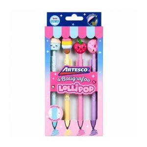 LAPICERO TINTA SECA LOLLIPOP X4UND