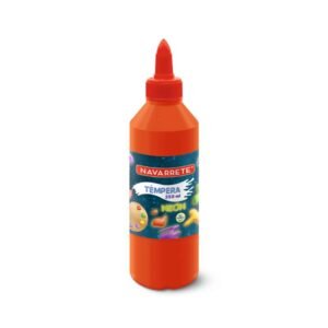 Témpera 250ml naranja neón con dosificador para manualidades