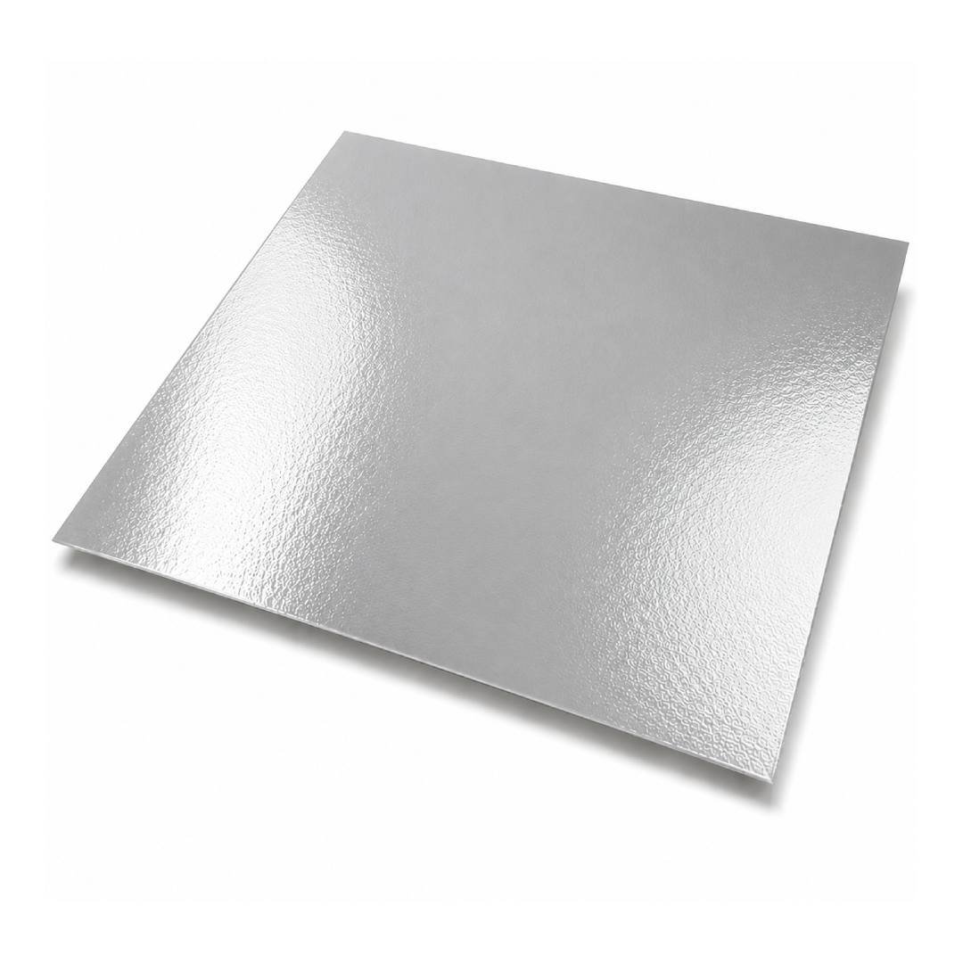 CARTULINA PLASTIFICADA PLATEADO 65X50CM