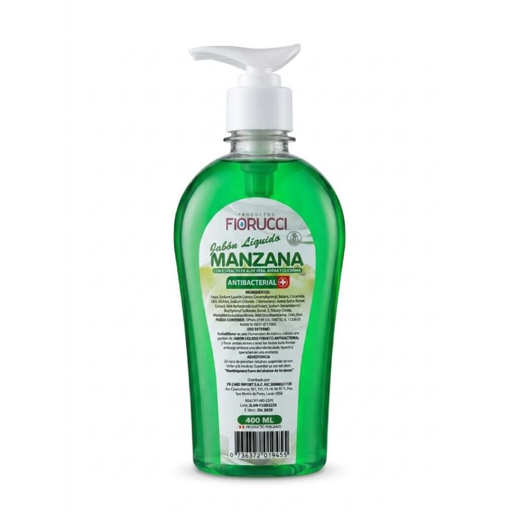 JABON LIQUIDO ANTIBACTERIAL MANZANA