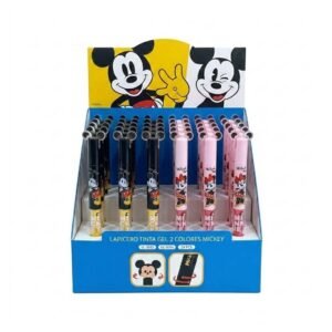 LAPICERO TINTA GEL 2 COLORES MICKEY & MINNIE