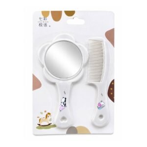 SET PEINE + ESPEJO FLORES