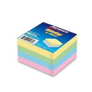 NOTAS ADHESIVAS CUBO PASTEL