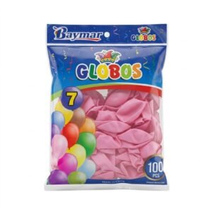 GLOBO LATEX #7 ROSADO BLSX100