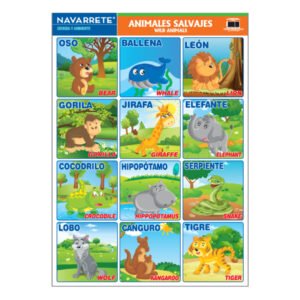 LÁMINA MURAL ANIMALES SALVAJES