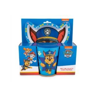 SET PLATO FORMA C/ VASO PAW PATROL H -703795
