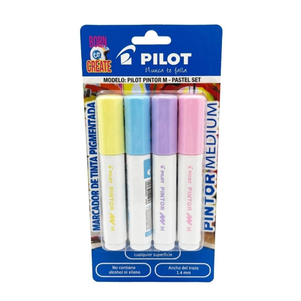 MARCADORES PASTEL X4UND MEDIUM PINTOR