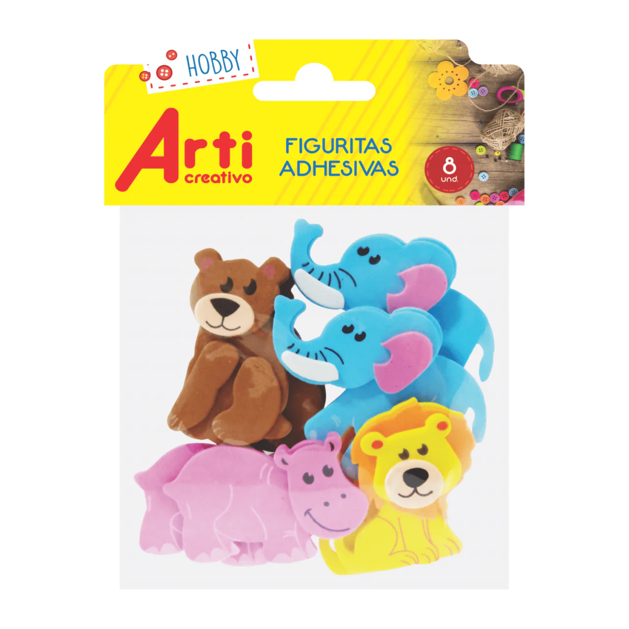 FIGURAS ADHESIVAS LA JUNGLA TAC F00013