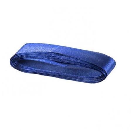CINTA SATINADA AZUL OSCURO 15MM PZA X 10MT