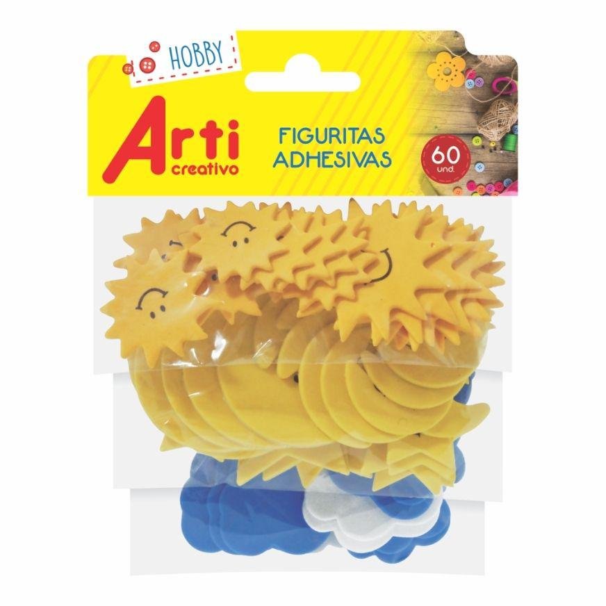 FIGURAS ADHESIVAS SOL Y LUNA