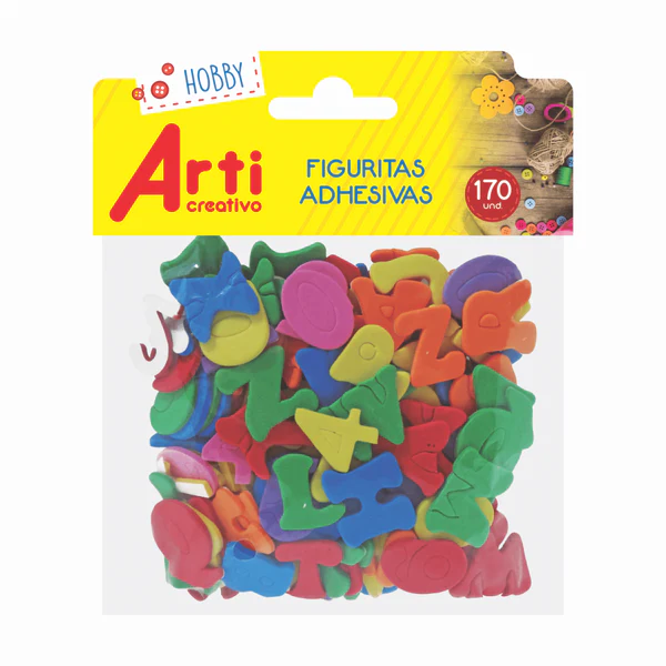FIGURAS ADHESIVAS ABC Y NUMEROS